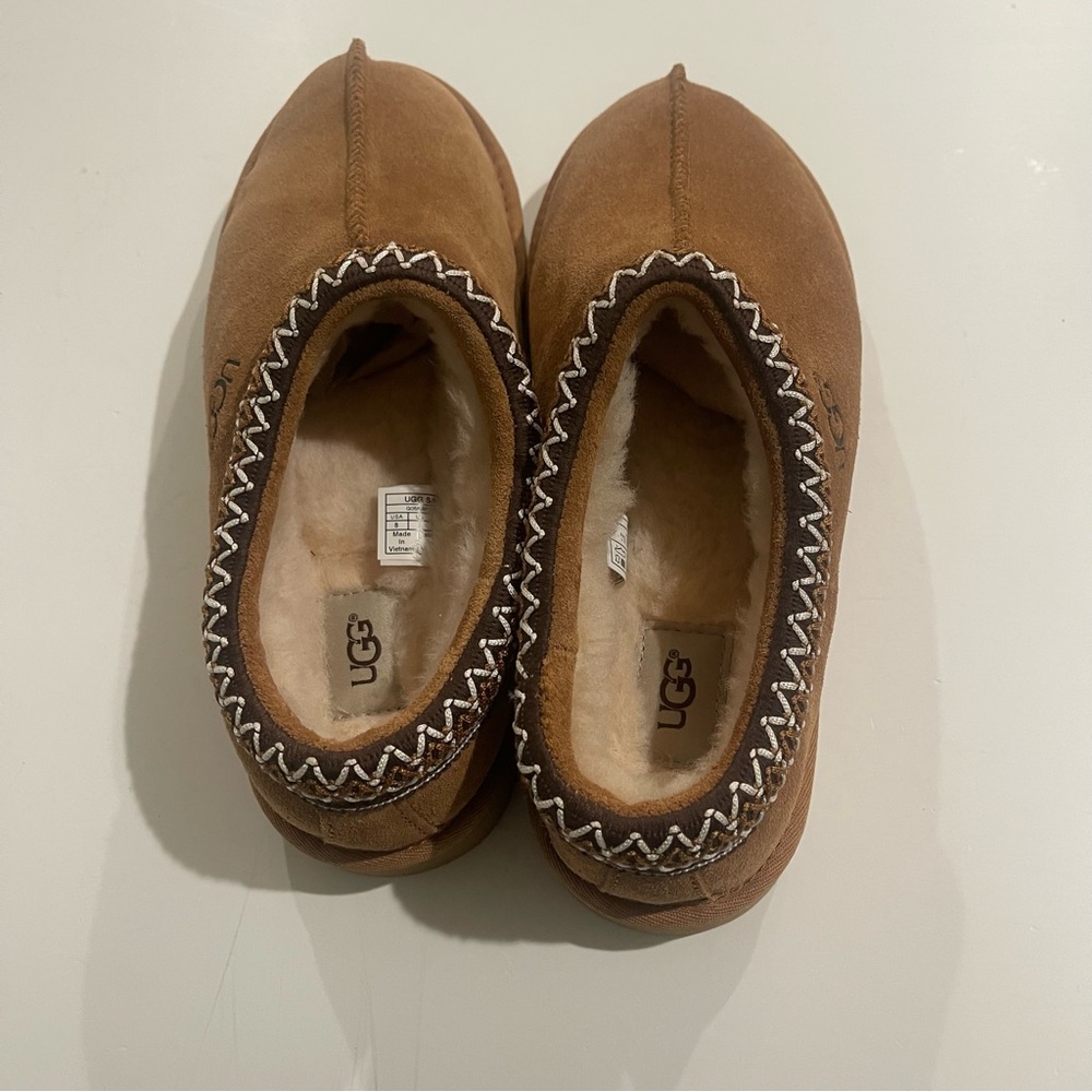 UGG Cream Shearling Slippers